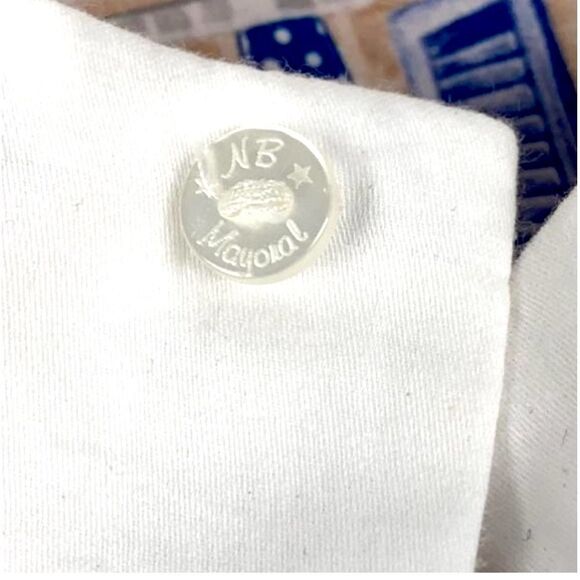 Mayoral Nautical Landscape Baby Dress Cotton Cap Sleeves Button Down Closure 12m - Picture 10 of 12